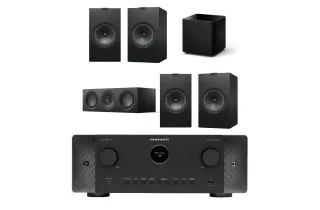 Marantz CINEMA 60 DAB 7.2 Channel AV Receiver with KEF Q350 5.1 Speaker Package