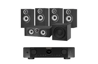 Marantz CINEMA 70s 7.2 Channel AV Receiver with Bowers & Wilkins 607 S3 5.1 Speaker Package (607 S3 Rears)