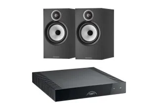 Naim CI UNITI 102 Streaming Amplifier with Bowers & Wilkins 606 S3 Standmount Speakers
