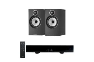 Naim CI UNITI 102 Streaming Integrated Amplifier & Accessories with Bowers & Wilkins 606 S3 Bookshelf Speakers