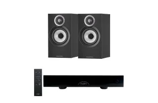 Naim CI UNITI 102 Streaming Integrated Amplifier & Accessories with Bowers & Wilkins 607 S3 Bookshelf Speakers