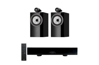 Naim CI UNITI 102 Streaming Integrated Amplifier & Accessories with Bowers & Wilkins 705 S3 Bookshelf Speakers