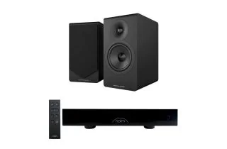 Naim CI UNITI 102 Streaming Integrated Amplifier & Accessories with Acoustic Energy AE300² Bookshelf Speakers