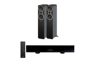 Naim CI UNITI 102 Streaming Integrated Amplifier & Accessories with Q Acoustics 3050c Floorstanding Speakers