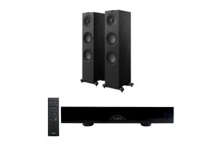 Naim CI UNITI 102 Streaming Integrated Amplifier & Accessories with KEF Q7 Meta Floorstanding Speakers