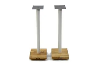Atacama Apollo Cyclone 5 (515mm) Speaker Stands - White / Oak