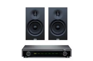 Fell Audio Fell Amp Integrated Amplifier with Elac Debut 3.0 DB63-BK Bookshelf Speakers