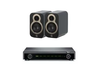 Fell Audio Fell Amp Integrated Amplifier with Q Acoustics 3020c Bookshelf Speakers