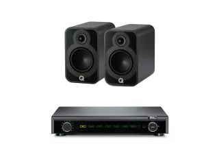 Fell Audio Fell Amp Integrated Amplifier with Q Acoustics 5020 Bookshelf Speakers