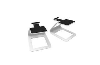 Kanto SE2 Elevated Desktop Speaker Stands - White