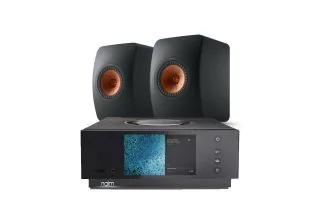 Naim Atom HDMI with KEF LS50 Meta Bookshelf Speakers