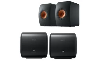 KEF LS50 Wireless II AV Speaker Pack (Pair of KC62 Subwoofer)
