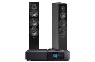 Naim Uniti Nova All-In-One Player with Sonus Faber Lumina V Floorstanding Speakers