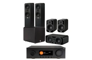 JBL MA7100HP 7.2 Ch. 8K High Performance AV Receiver with Q Acoustics Q 5040 5.1 Speaker Package