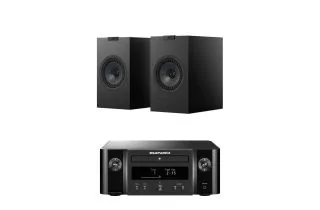 Marantz Melody X. M-CR612 Music System with KEF Q1 META Bookshelf Speakers