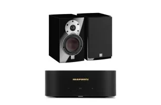 Marantz MODEL M1 2.1 Channel Streaming Amplifier with Dali MENUET Bookshelf Speakers