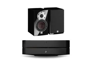 Bluesound POWERNODE N331 (2025) Multi-Room Music Streaming Amplifier with Dali MENUET Bookshelf Speakers