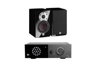 Lyngdorf TDAI-1120 2-Channel Streaming Amplifier with Dali MENUET Bookshelf Speakers