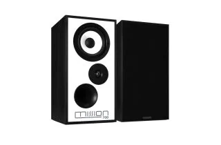 Mission 700 Bookshelf Speakers - Black Oak