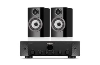 Marantz Model 30 Integrated Amplifier with Bowers & Wilkins 707 S3 Bookshelf Speakers