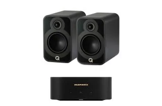 Marantz MODEL M1 2.1 Channel Streaming Amplifier with Q Acoustics 5020 Bookshelf Speakers