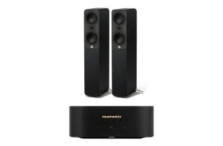 Marantz MODEL M1 2.1 Channel Streaming Amplifier with Q Acoustics Q 5040 Floorstanding Speakers