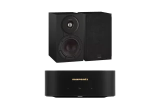 Marantz MODEL M1 2.1 Channel Streaming Amplifier with Dali SONIK 1 Bookshelf Speakers