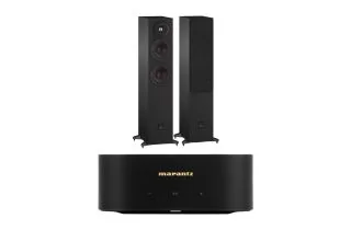 Marantz MODEL M1 2.1 Channel Streaming Amplifier with Dali SONIK 5 Floorstanding Speakers