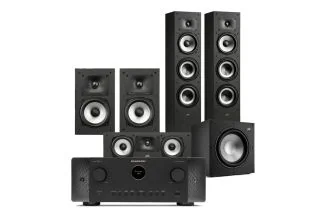 Marantz CINEMA 60 DAB 7.2 Channel AV Receiver with Polk Monitor XT60 5.1 Speaker Package