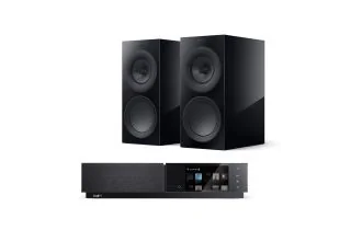 Naim Uniti Nova All-In-One Player with KEF R3 Meta Bookshelf Speakers