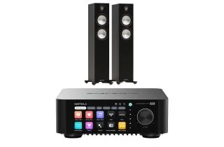 Eversolo Play Integrated Streaming Amplifier with Monitor Audio Bronze 300 7G Floorstanding Speakers