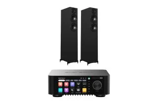 Eversolo Play Integrated Streaming Amplifier with Wharfedale Diamond 12.4i Floorstanding Speakers