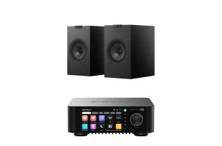 Eversolo Play Integrated Streaming Amplifier with KEF Q1 META Bookshelf Speakers