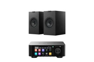 Eversolo Play Integrated Streaming Amplifier with KEF Q3 META Bookshelf Speakers