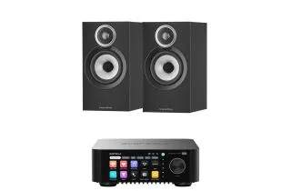 Eversolo Play Integrated Streaming Amplifier with Bowers & Wilkins 607 S3 Standmount Speakers