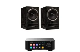 Eversolo Play Integrated Streaming Amplifier with Fyne Audio F500S Bookshelf Speakers