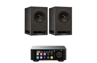 Eversolo Play Integrated Streaming Amplifier with Fyne Audio F5e Bookshelf Speakers
