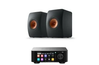 Eversolo Play Integrated Streaming Amplifier with KEF LS50 Meta Bookshelf Speakers