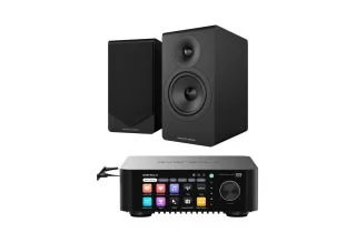 Eversolo Play CD Integrated Streaming Amplifier with Acoustic Energy AE300² Bookshelf Speakers