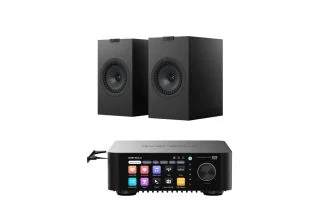 Eversolo Play CD Integrated Streaming Amplifier with KEF Q3 META Bookshelf Speakers