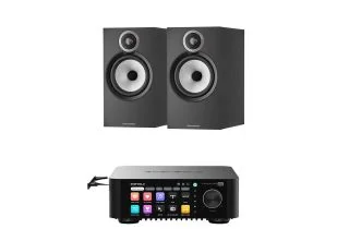 Eversolo Play CD Integrated Streaming Amplifier with Bowers & Wilkins 606 S3 Standmount Speakers