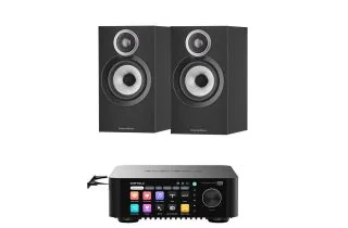 Eversolo Play CD Integrated Streaming Amplifier with Bowers & Wilkins 607 S3 Standmount Speakers
