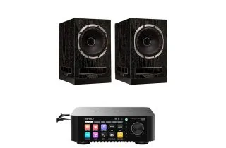 Eversolo Play CD Integrated Streaming Amplifier with Fyne Audio F500S Bookshelf Speakers