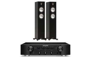 Marantz PM6007 Integrated Amplifier with Monitor Audio Bronze 300 7G Floorstanding Speakers