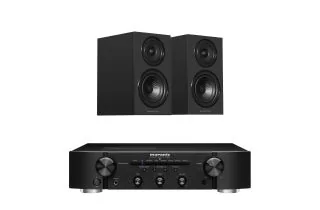 Marantz PM6007 2.2 Channel Integrated Amplifier with Wharfedale Diamond 12.1i Bookshelf Speakers