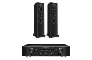 Marantz PM6007 Integrated Amplifier with Wharfedale Evo 5.4 Floorstanding Speakers