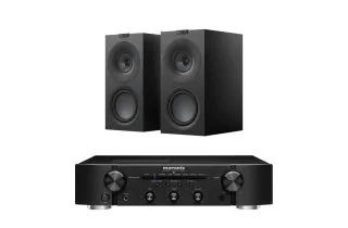Marantz PM6007 2.2 Channel Integrated Amplifier with KEF Q Concerto META Bookshelf Speakers