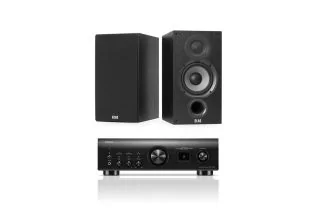Denon PMA-1700NE Integrated Amplifier with Elac Debut B6.2 Bookshelf Speakers