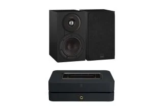 Bluesound POWERNODE N331 (2025) Multi-Room Music Streaming Amplifier with Dali SONIK 1 Bookshelf Speakers