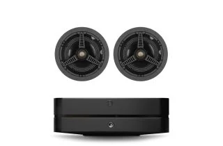 Bluesound POWERNODE N331 (2025) Multi-Room Music Streaming Amplifier with Monitor Audio C165 In-Ceiling Speakers